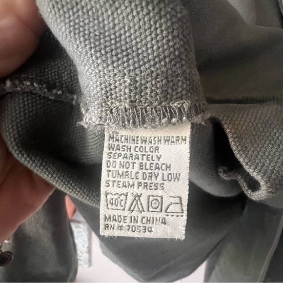 ORVIS Canvas Blazer Jacket cotton Olive green Mens SIZE 44 leather patch elbow - Picture 4 of 9